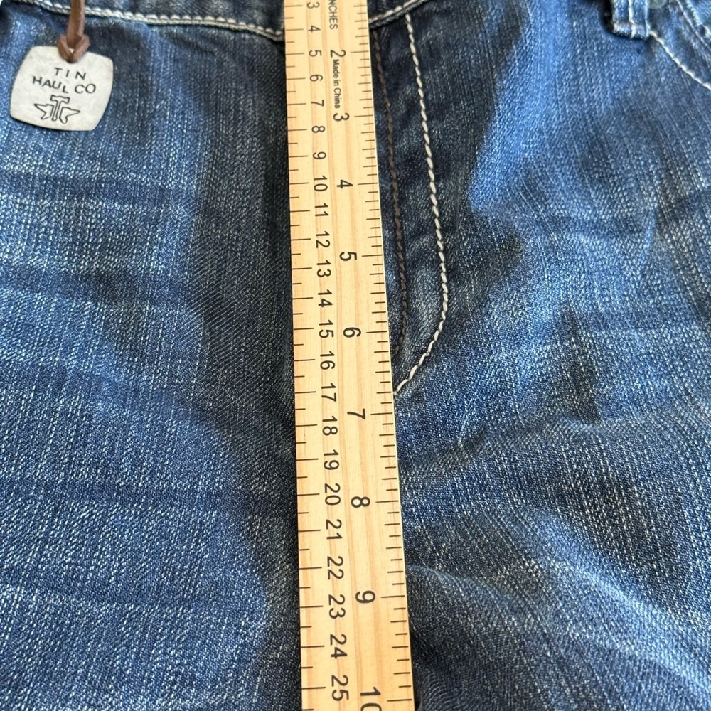 Tin Haul NWT Jagger Denim Jeans Men’s Sz 40R Straight Leg Embroidered Western - Picture 10 of 13